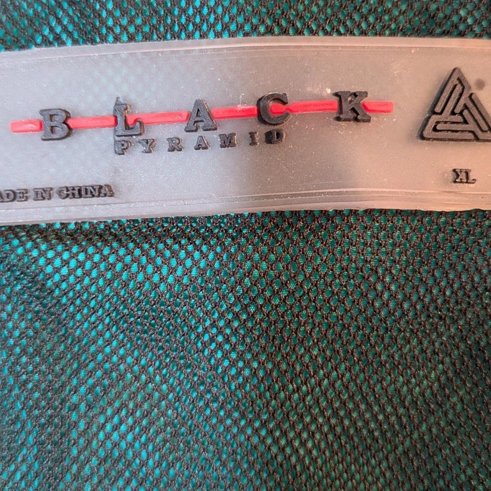 Black Pyramid XL Digital Audio Colorblock Green‎ Blue Jacket Streetwear Unisex